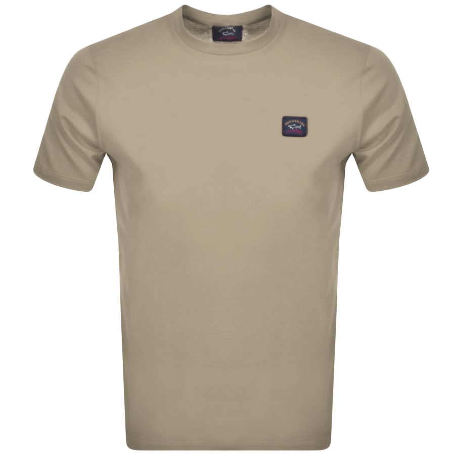 Alternative Image for ProductPaul And Shark Short Sleeved Logo T Shirt Beige1